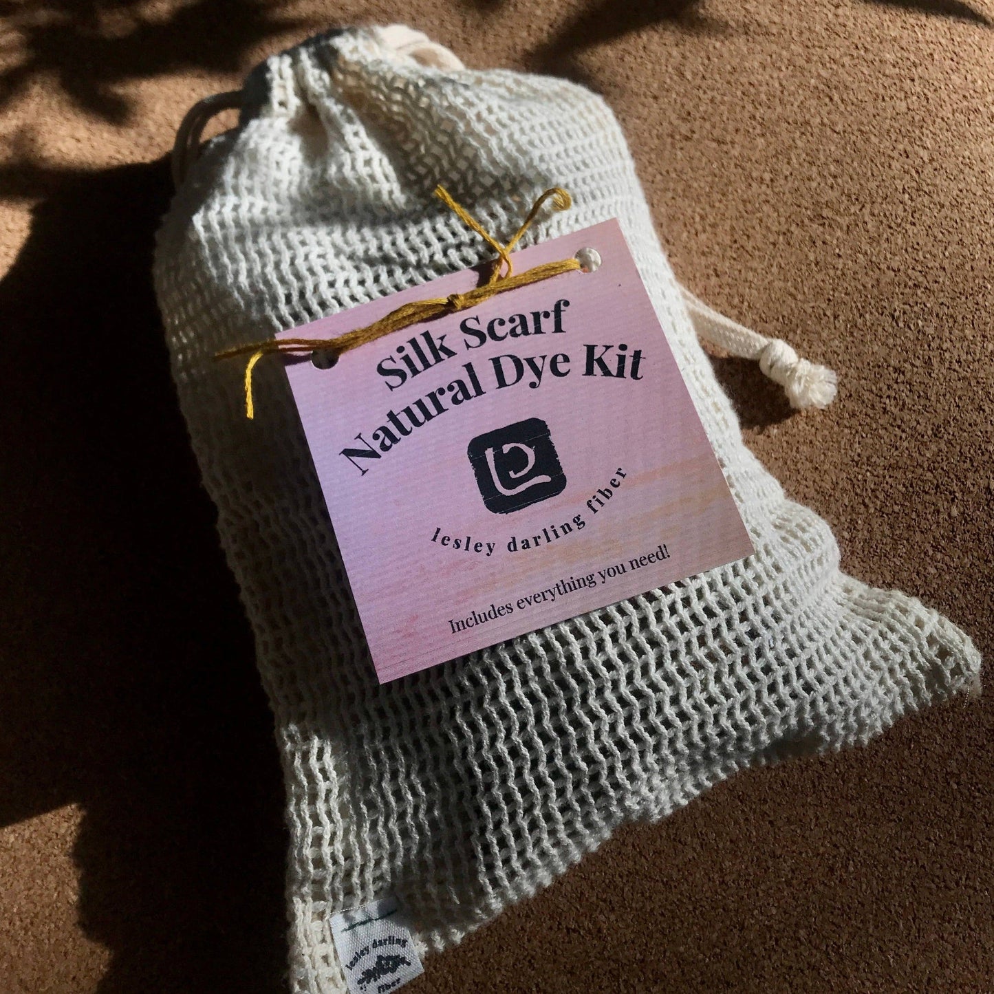 Lesley Darling Fiber-Silk Scarf Natural Dye Kit-craft kit-gather here online