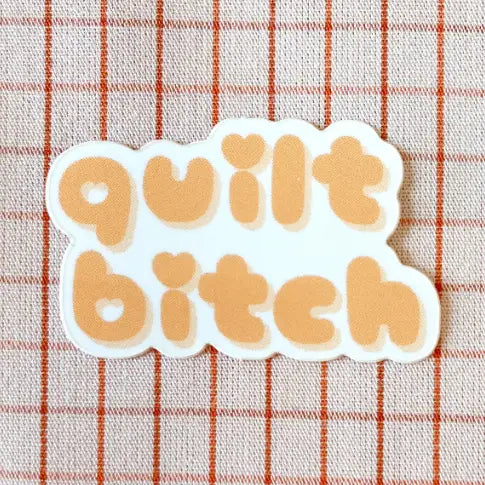Feral Notions-Quilt Bitch Vinyl Sticker-sticker-gather here online