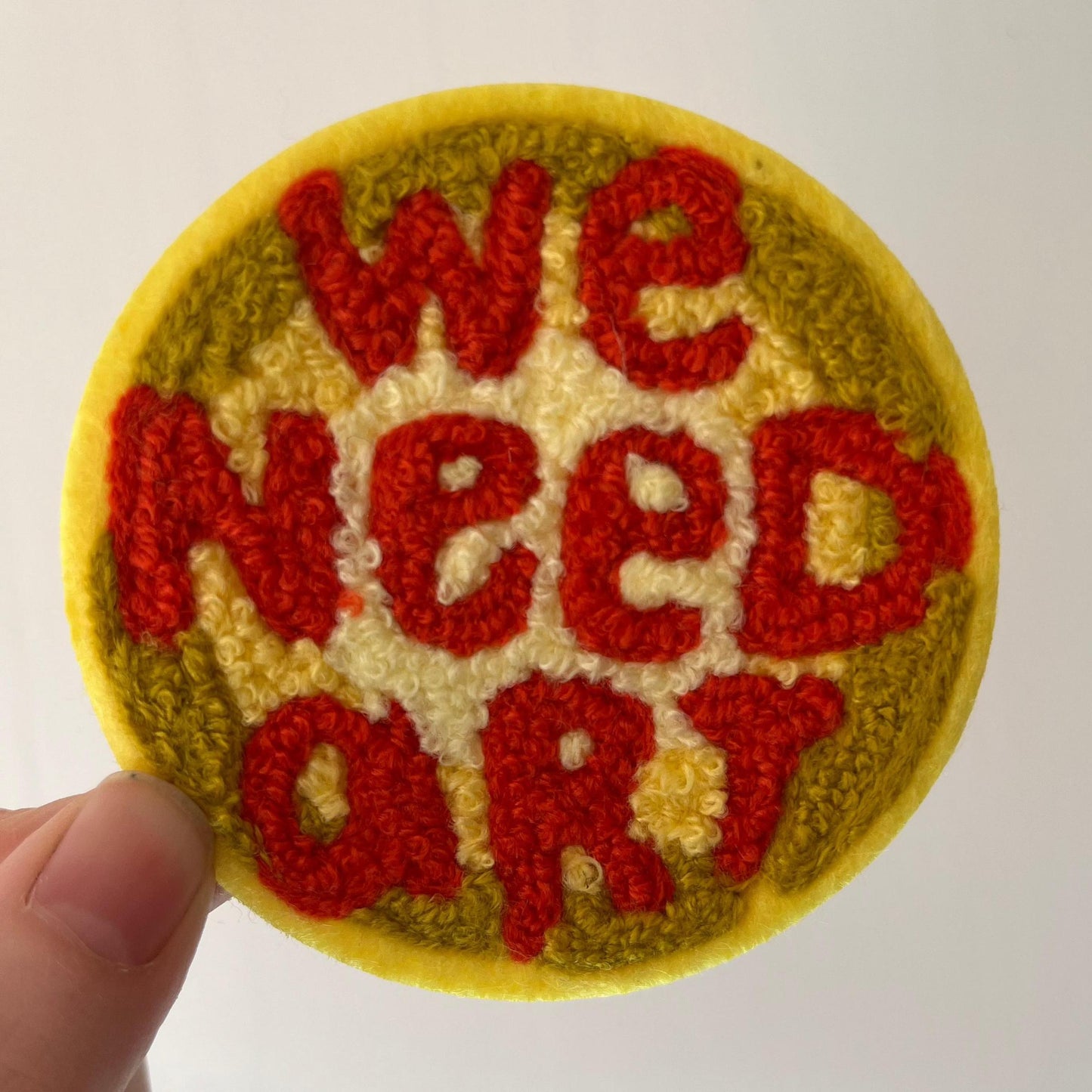 Ramona Muse Lambert-We Need Art Chenille Sew-On Patch-patches + pins-gather here online