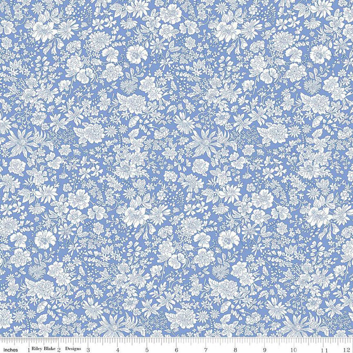 Liberty Fabrics-Emily Belle Marine Blue-fabric-gather here online