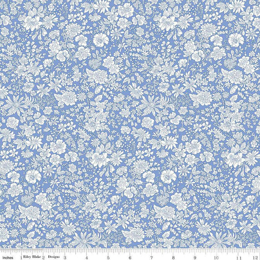 Liberty Fabrics-Emily Belle Marine Blue-fabric-gather here online