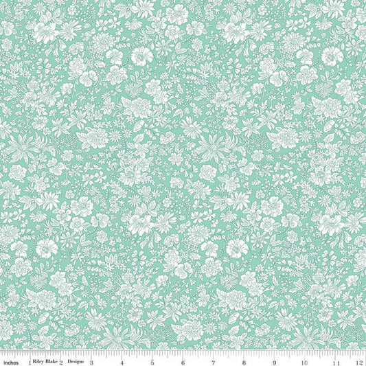 Liberty Fabrics-Emily Belle Soft Mint-fabric-gather here online