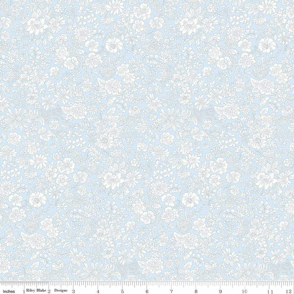 Liberty Fabrics-Emily Belle Pale Sky-fabric-gather here online