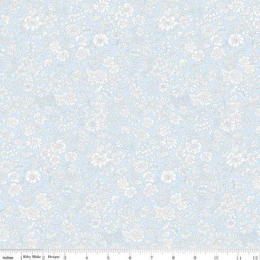Liberty Fabrics-Emily Belle Pale Sky-fabric-gather here online