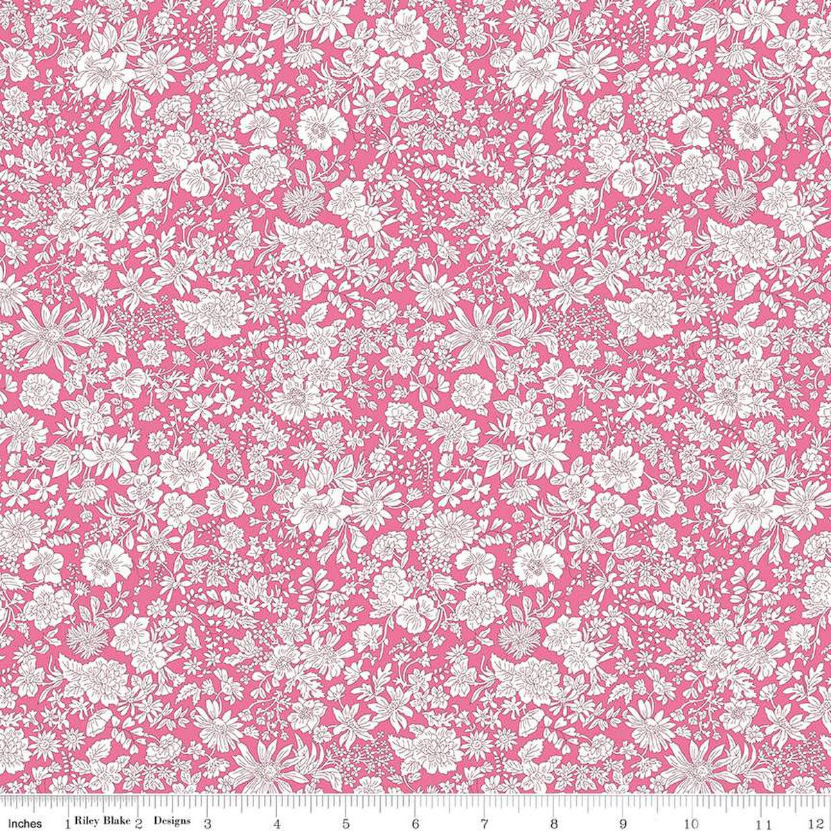 Liberty Fabrics-Emily Belle Bright Pink-fabric-gather here online