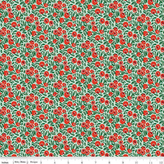 Liberty Fabrics-Yew Berries-fabric-gather here online