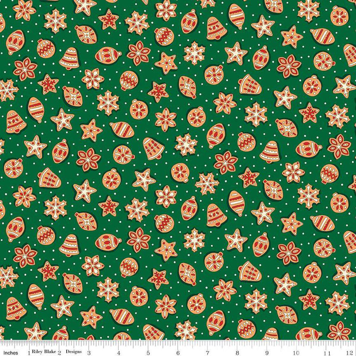 Liberty Fabrics-Snowy Gingerbread Delight-fabric-gather here online