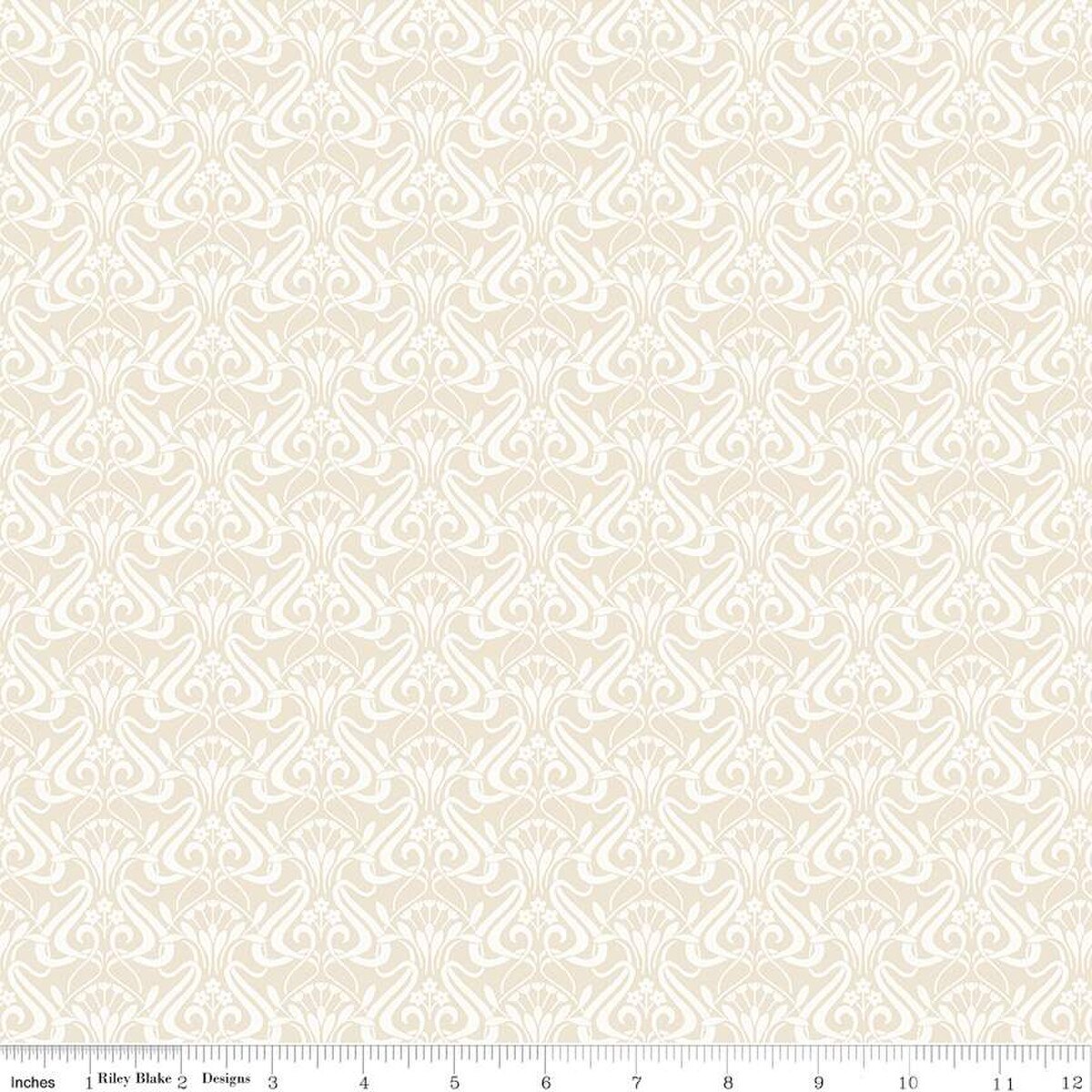 Liberty Fabrics-Nouveau Shadow Fawn-fabric-gather here online