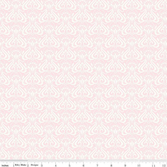 Liberty Fabrics-Nouveau Shadow Rose Tint-fabric-gather here online