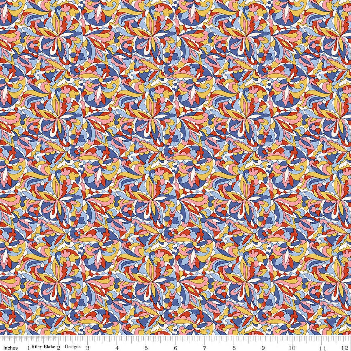 Liberty Fabrics-Swirling Kaleidoscope A-fabric-gather here online