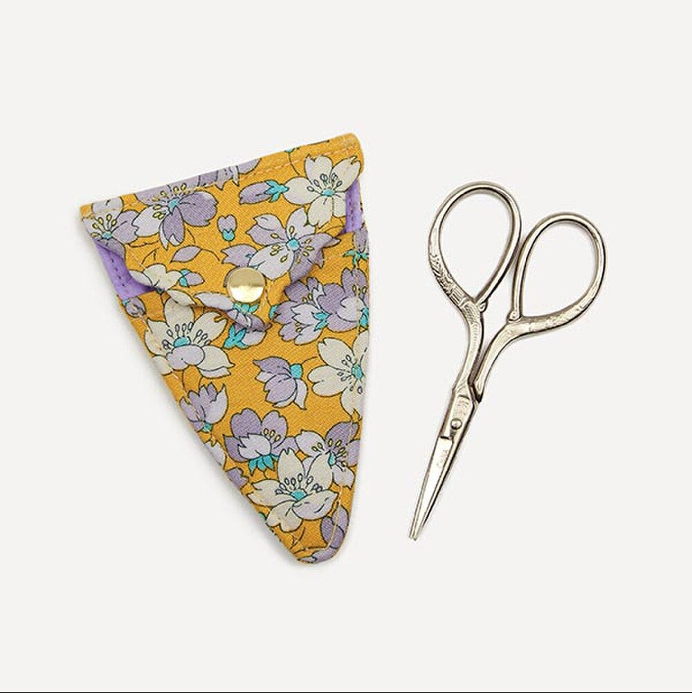 Riley Blake Designs-Liberty Scissors & Holder - Yellow Floral-scissors + snips-gather here online