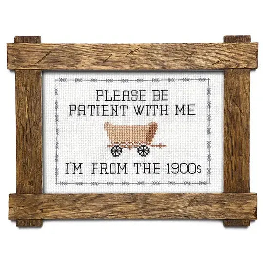 Subversive Cross Stitch-Please Be Patient With Me Deluxe Cross Stitch Kit-xstitch kit-gather here online