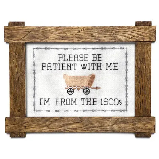 Subversive Cross Stitch-Please Be Patient With Me Deluxe Cross Stitch Kit-xstitch kit-gather here online