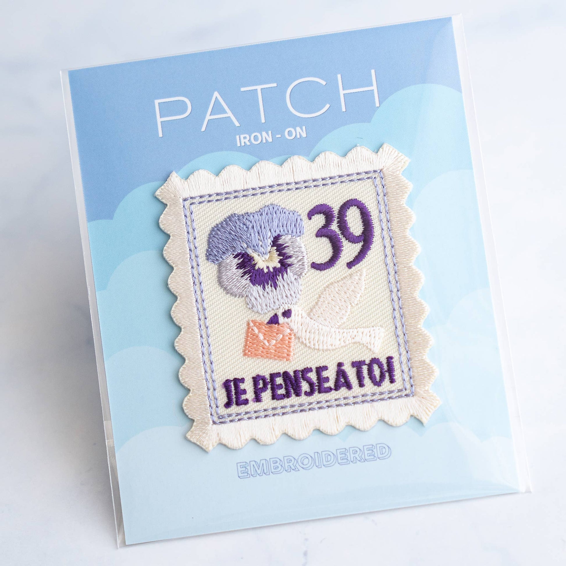 U PLUS INC-Peace Dove Vintage Stamp Iron-On Patch-patches + pins-gather here online