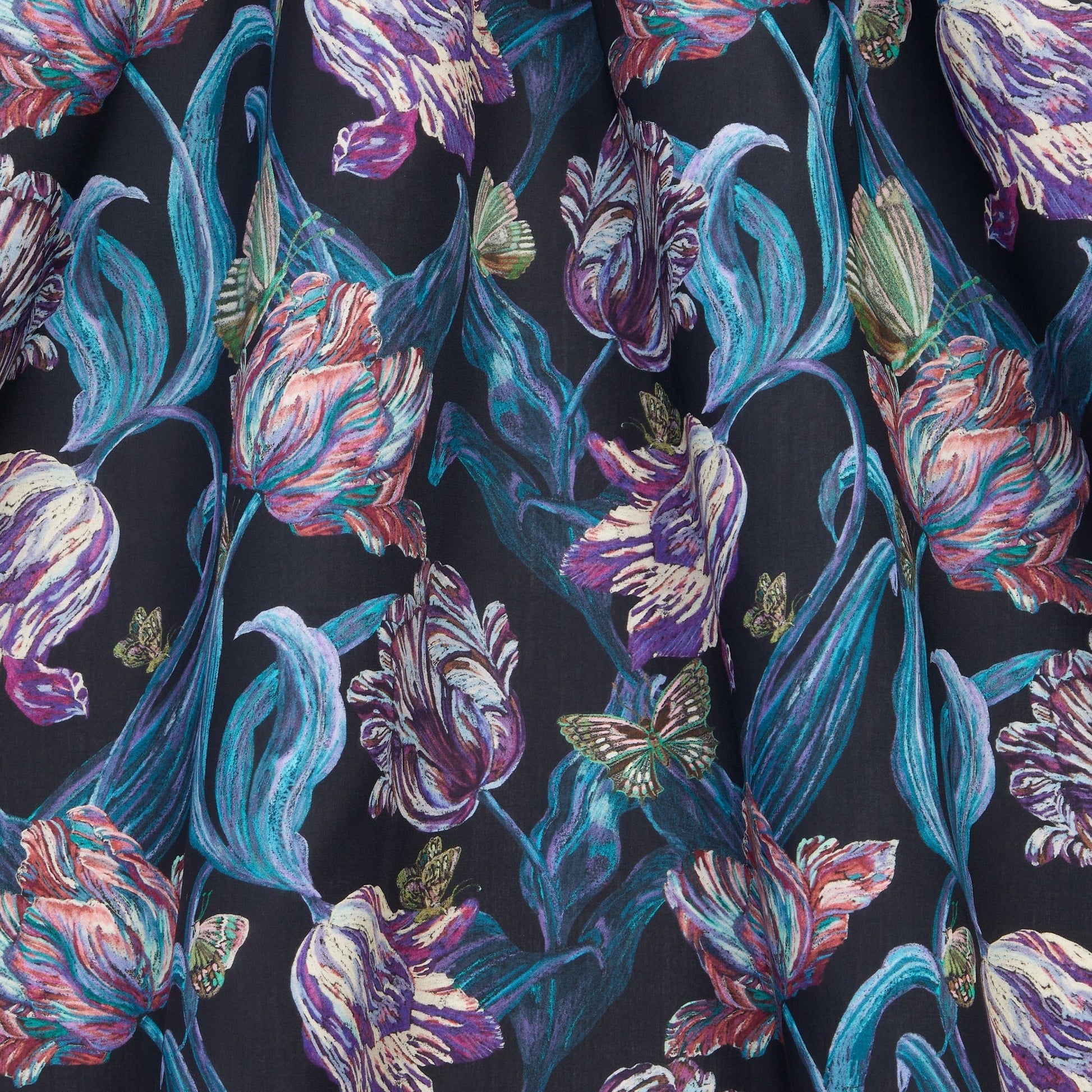 Liberty of London-Tana Lawn - Midnight C-fabric-gather here online