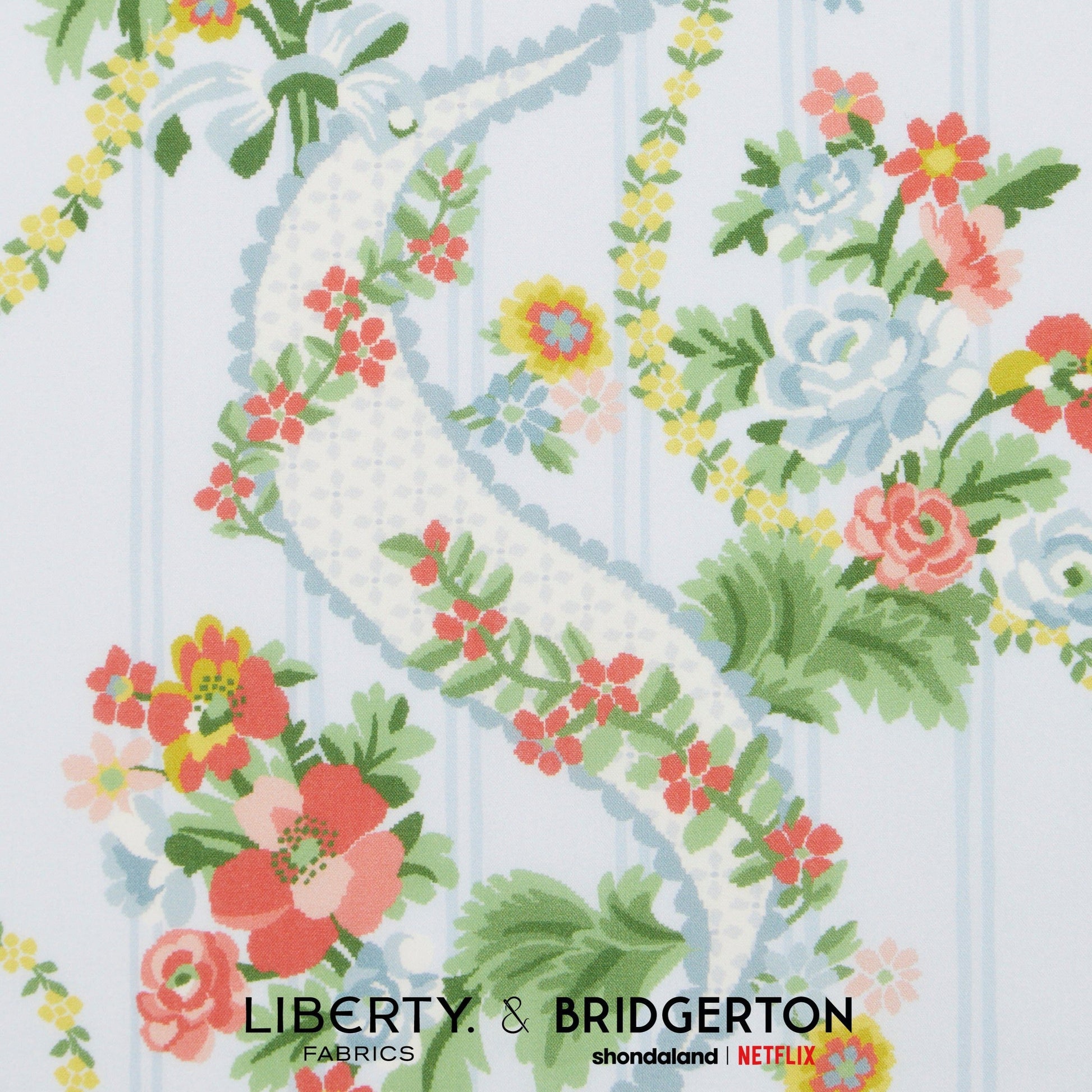 Liberty of London-Tana Lawn - Ribbon Cascade B-fabric-gather here online