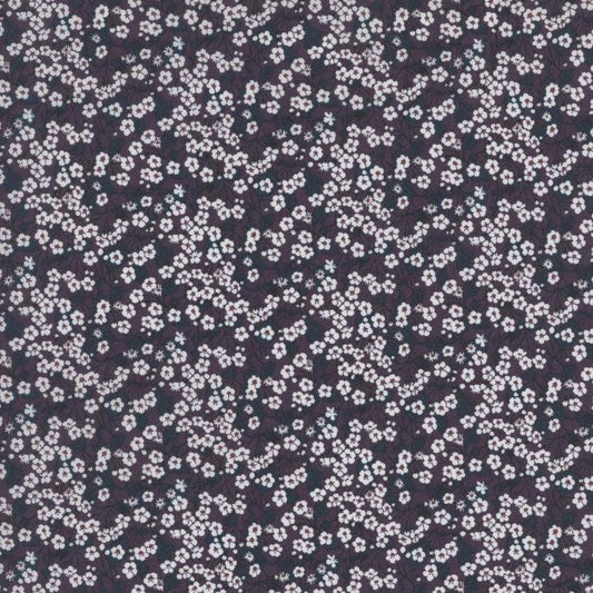 Liberty of London-Tana Lawn - Mitsi Valeria Eggplant-fabric-gather here online