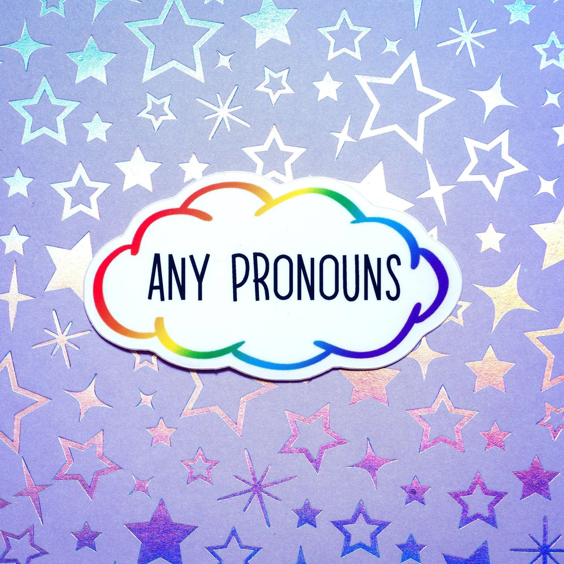 Crafty Queer Studio-Any Pronouns Sticker-accessory-gather here online