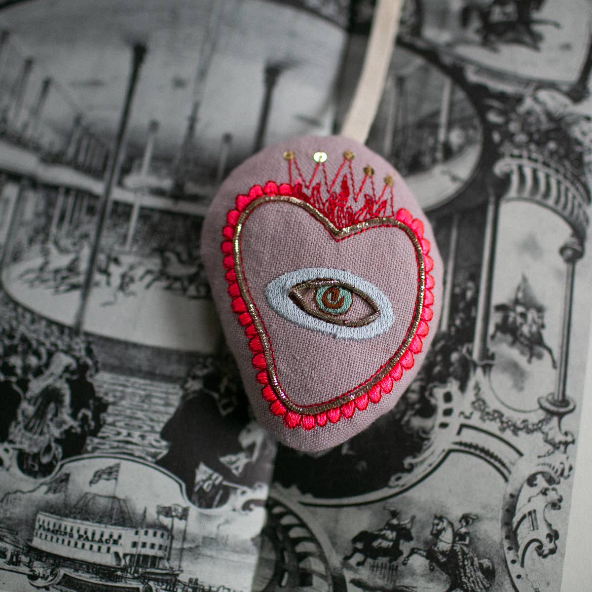 Skippy Cotton-Sacred Heart - Lavender Sachet Ornament-garment care-gather here online