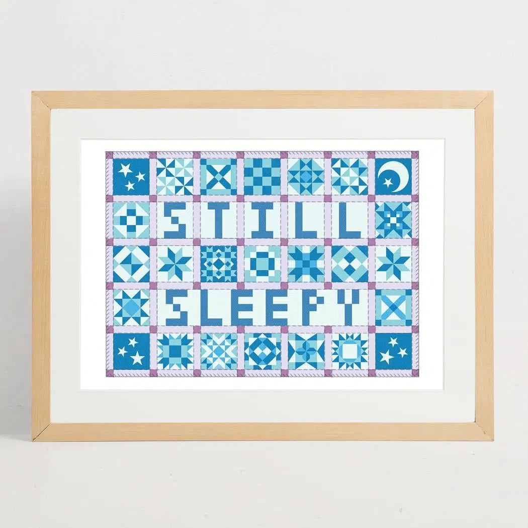 Stay Home Club-Still Sleepy Patchwork Print-accessory-gather here online