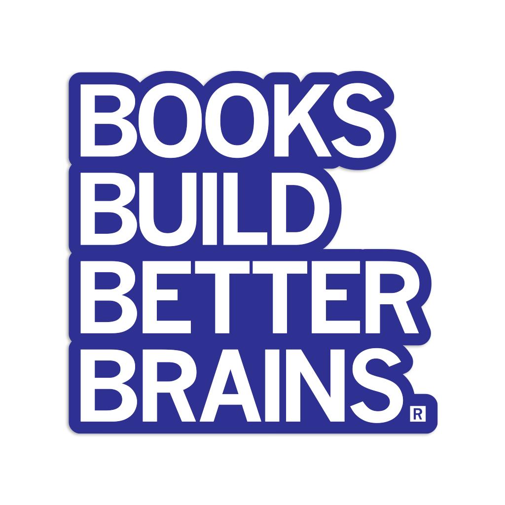 RAYGUN-Books Build Better Brains Vinyl Sticker-sticker-gather here online