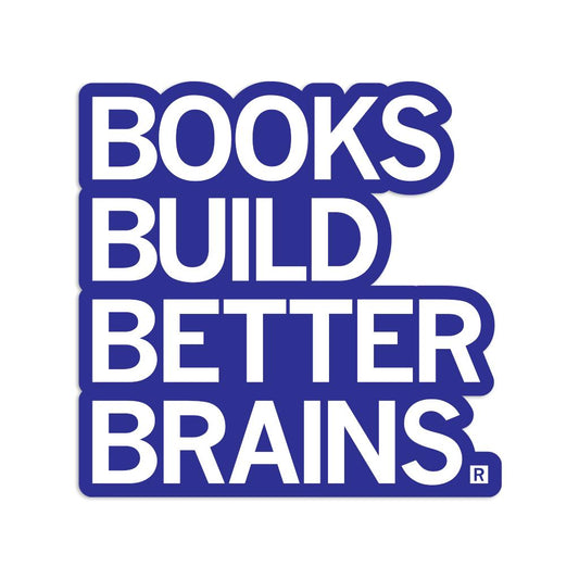 RAYGUN-Books Build Better Brains Vinyl Sticker-sticker-gather here online