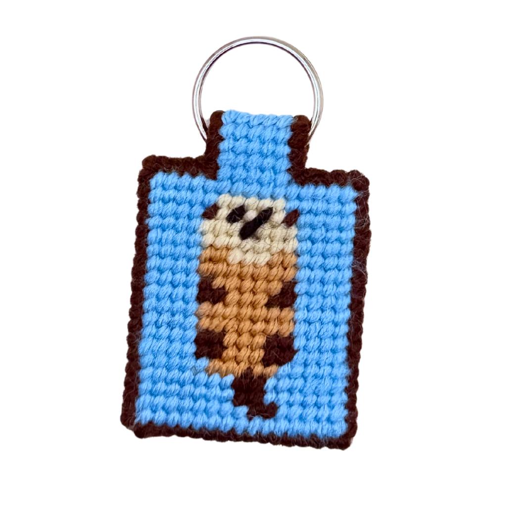 Just Stitching Away-Needlepoint Keychain Kit - Otter-xstitch kit-gather here online