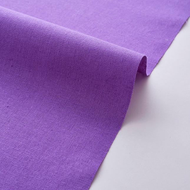 Kokka-Echino Solid Cotton Linen Canvas-fabric-Lilac-gather here online