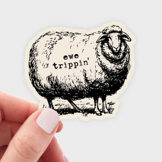 Yarnival-Ewe Trippin' Sticker-sticker-gather here online