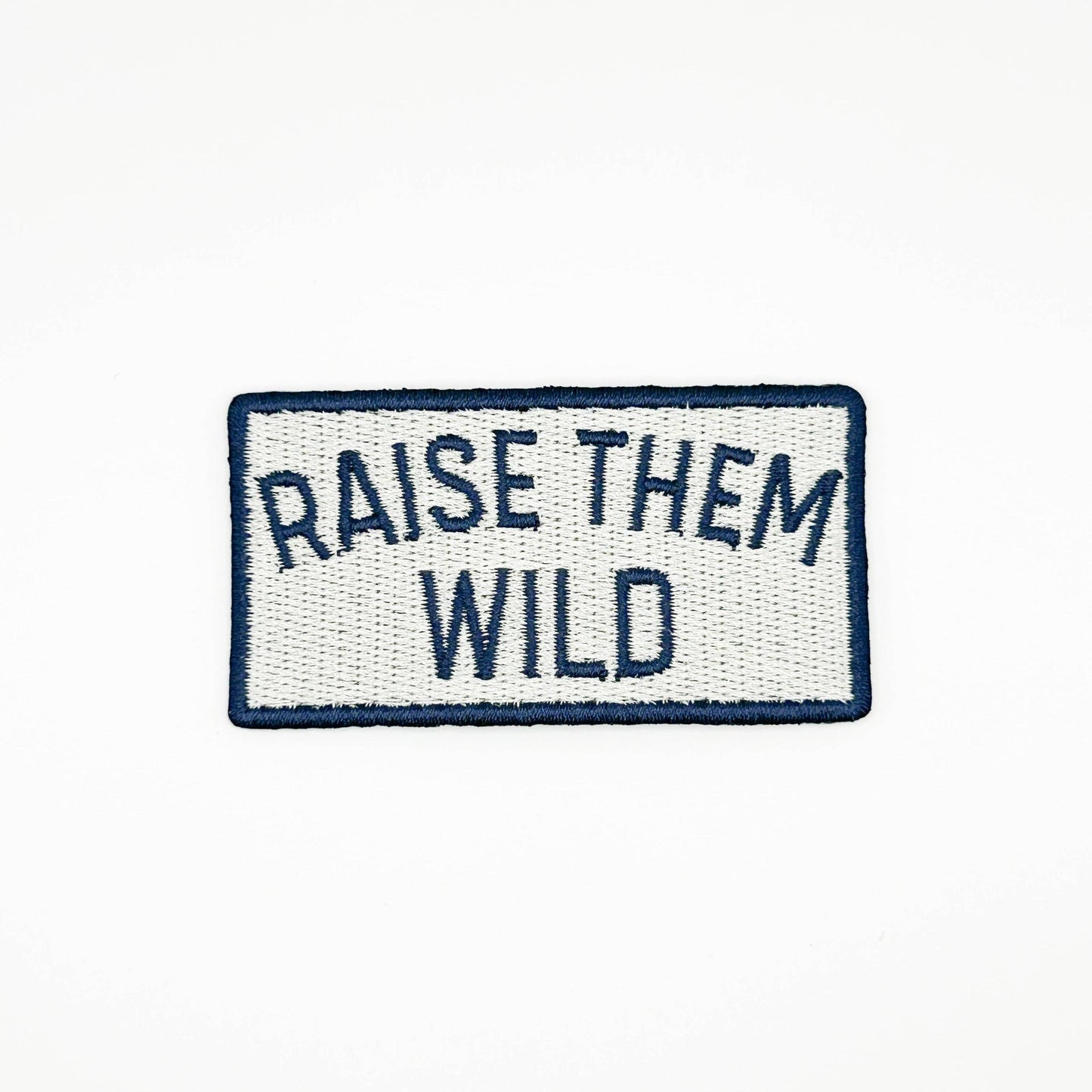 Field Trip Threads-Raise Them Wild Embroidered Iron-On Patch-patches + pins-gather here online