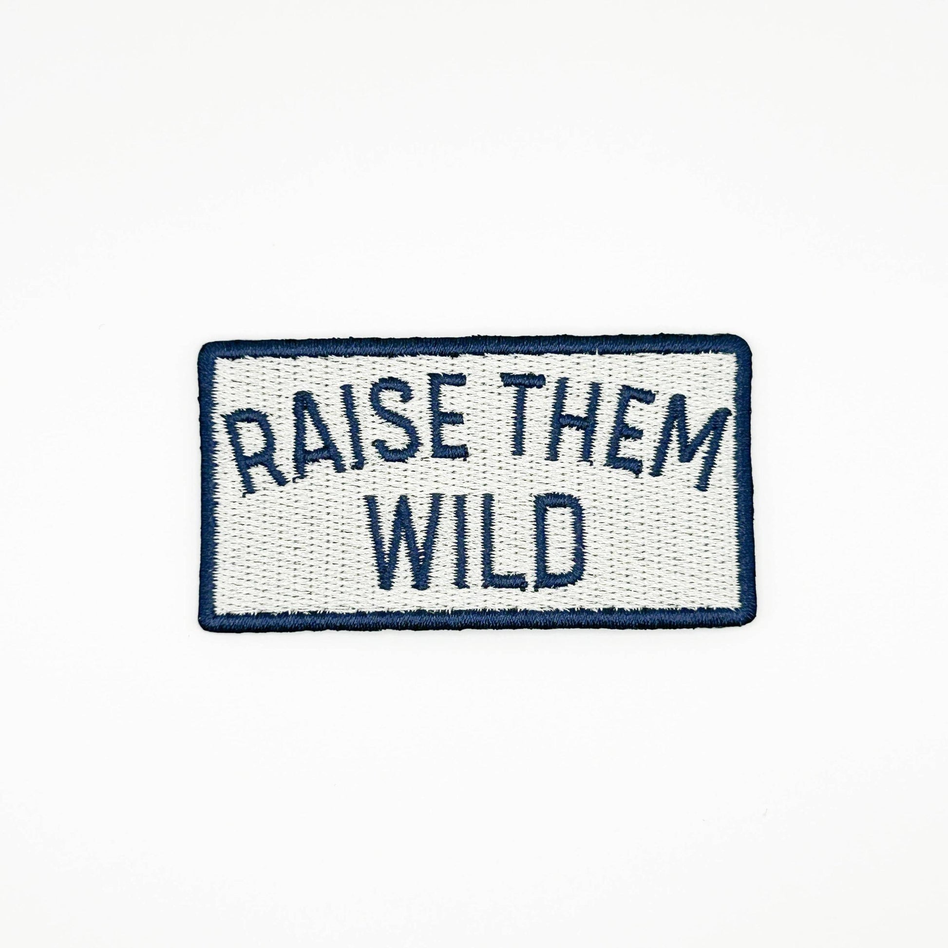 Field Trip Threads-Raise Them Wild Embroidered Iron-On Patch-patches + pins-gather here online