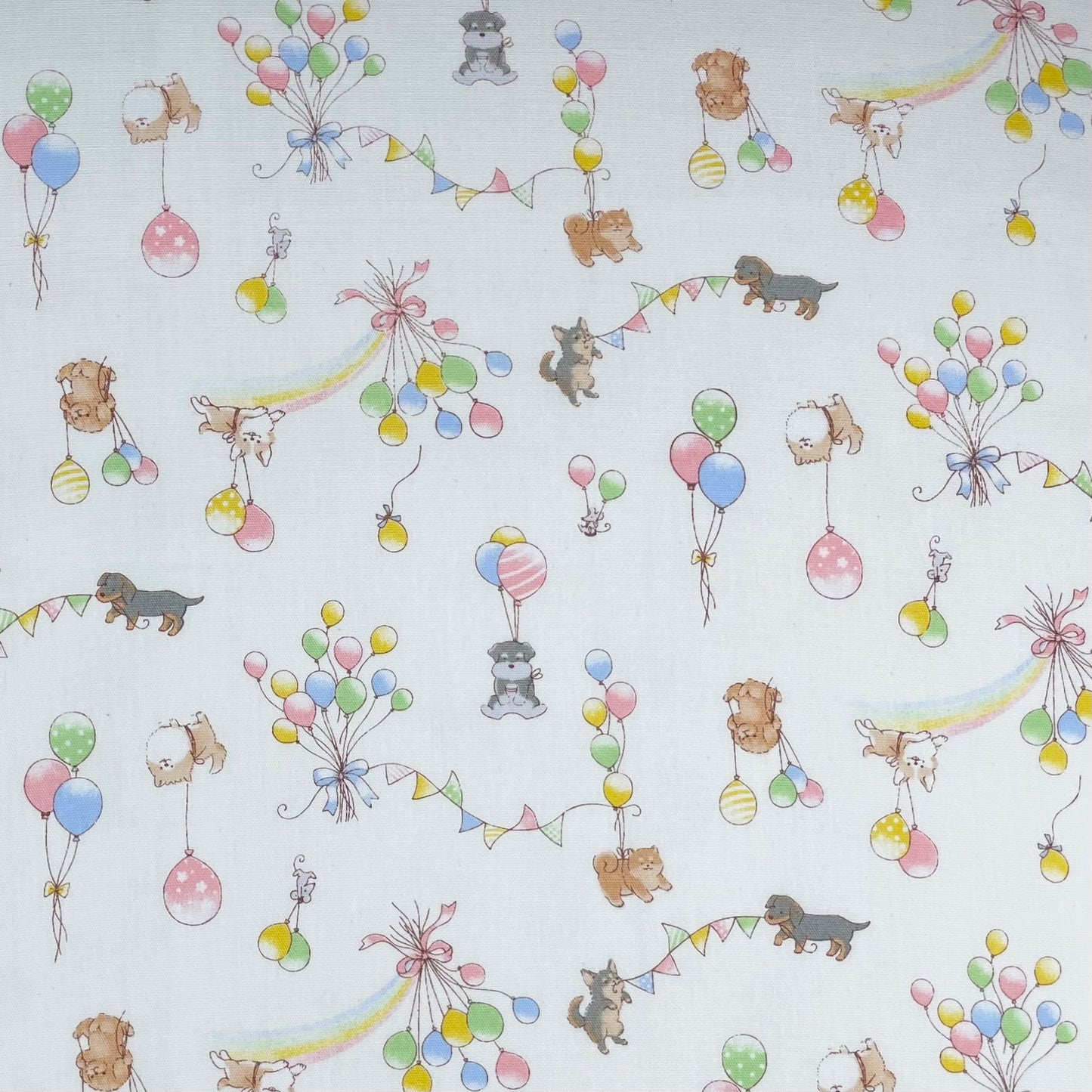 Cosmo-Dog Party Time on Cotton-fabric-gather here online