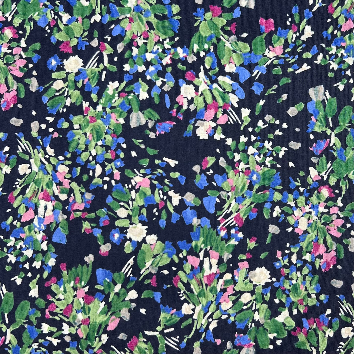 Hokkoh-Painterly Bouquet on Cotton Lawn-fabric-gather here online