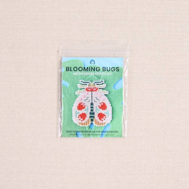 Benzie Design-Blooming Bugs Moth Cross Stitch Kit-xstitch kit-gather here online