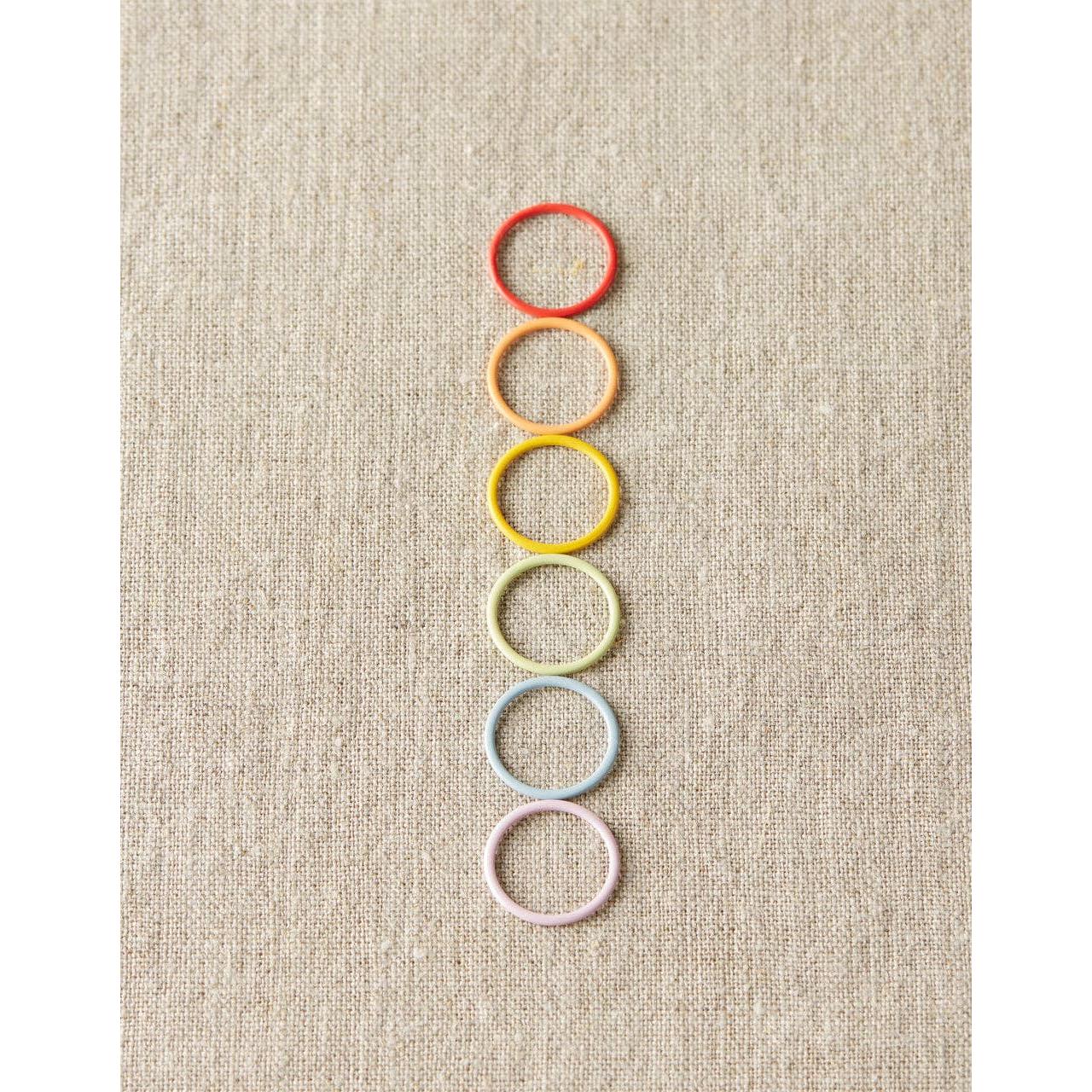 Cocoknits-Colorful Ring Stitch Markers - Jumbo [bundle of 10]-knitting notion-gather here online