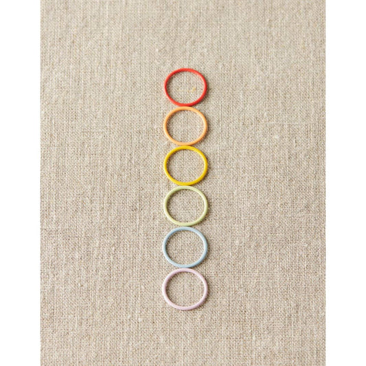 Cocoknits-Colorful Ring Stitch Markers - Jumbo [bundle of 10]-knitting notion-gather here online