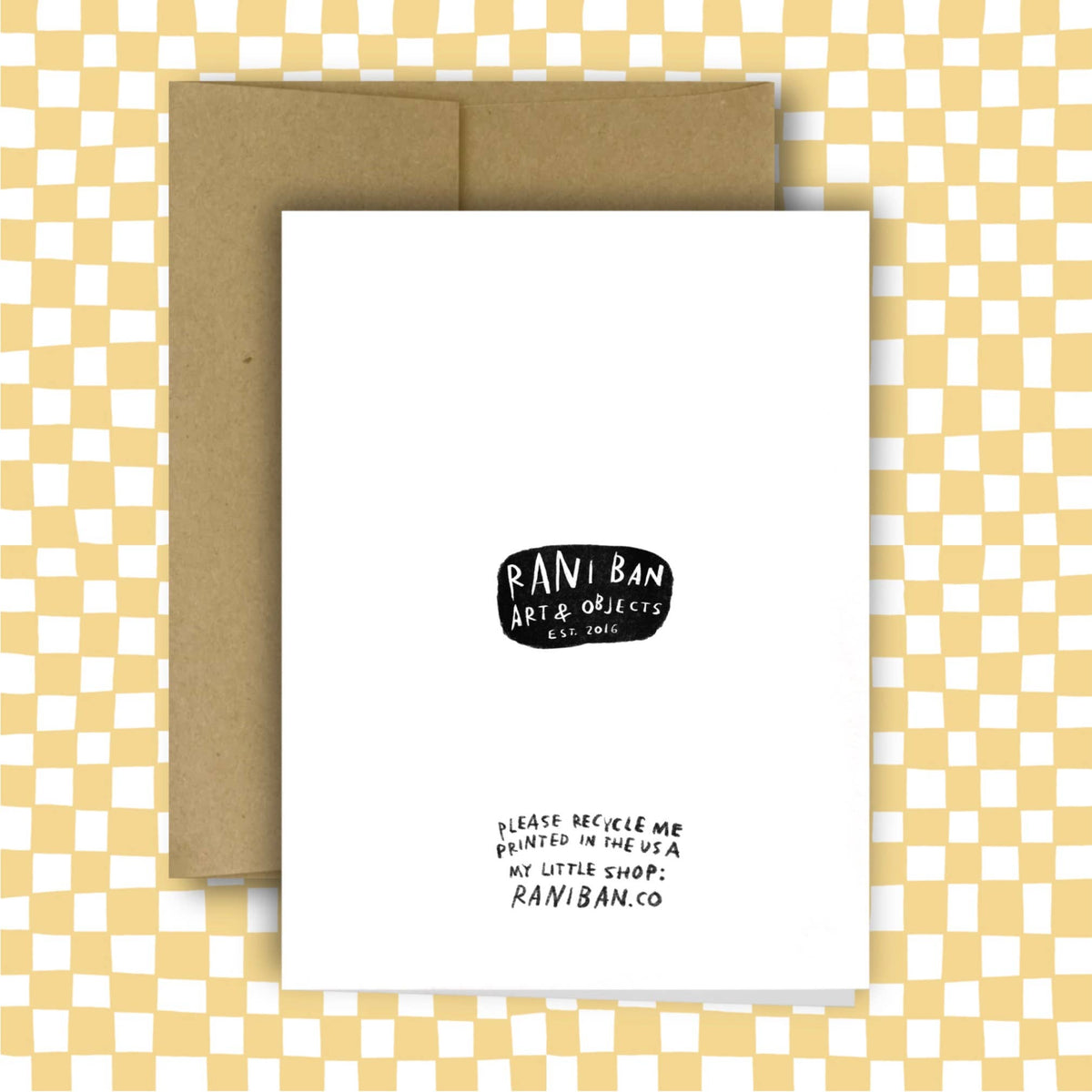 RANI BAN CO-I Will Treasure You Forever Quilt Greeting Card-greeting card-gather here online