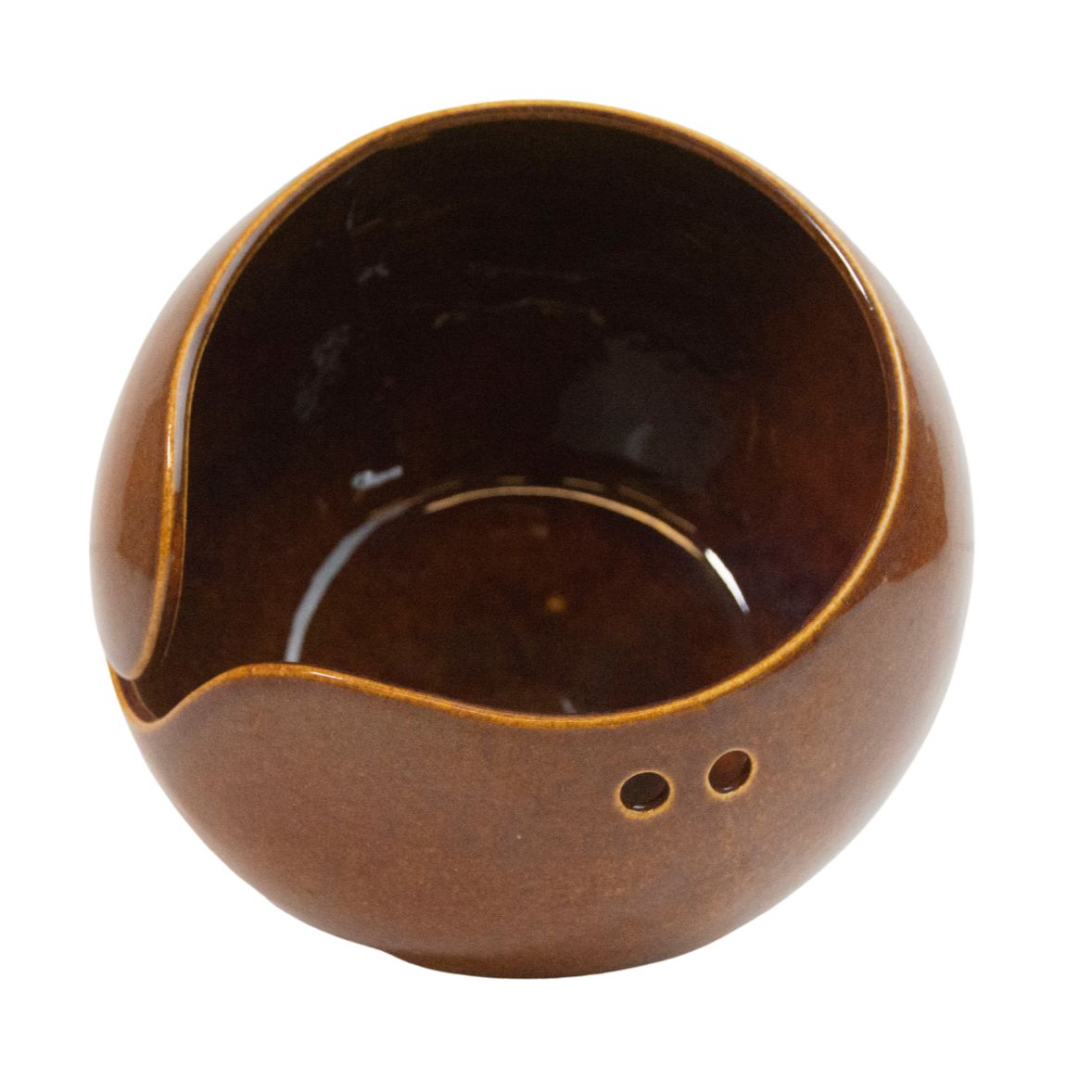 Cōppa Cōllaborative LLC-Minimal Ceramic Yarn Bowl: Cinnamon-knitting notion-gather here online