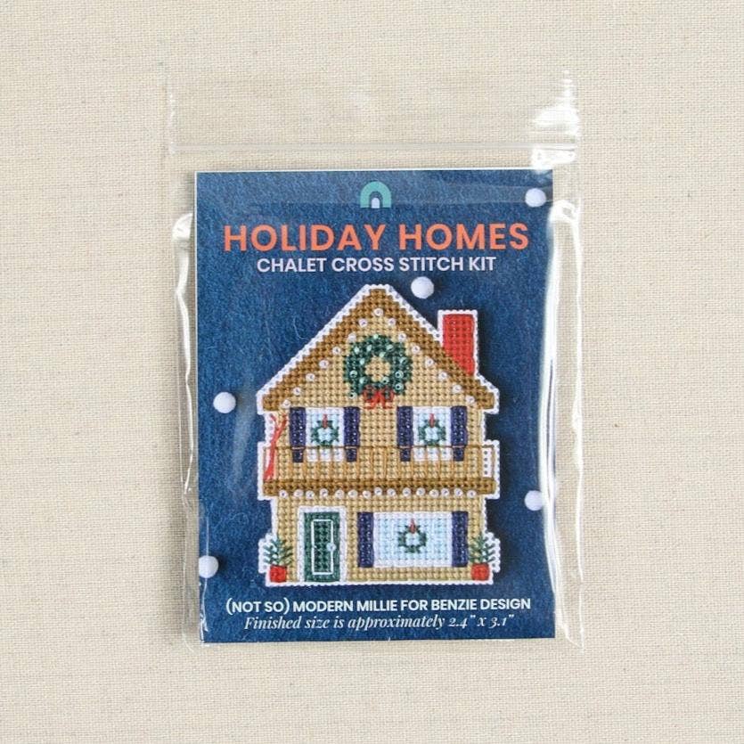 Benzie Design-Holiday Homes Chalet Cross Stitch Kit-xstitch kit-gather here online