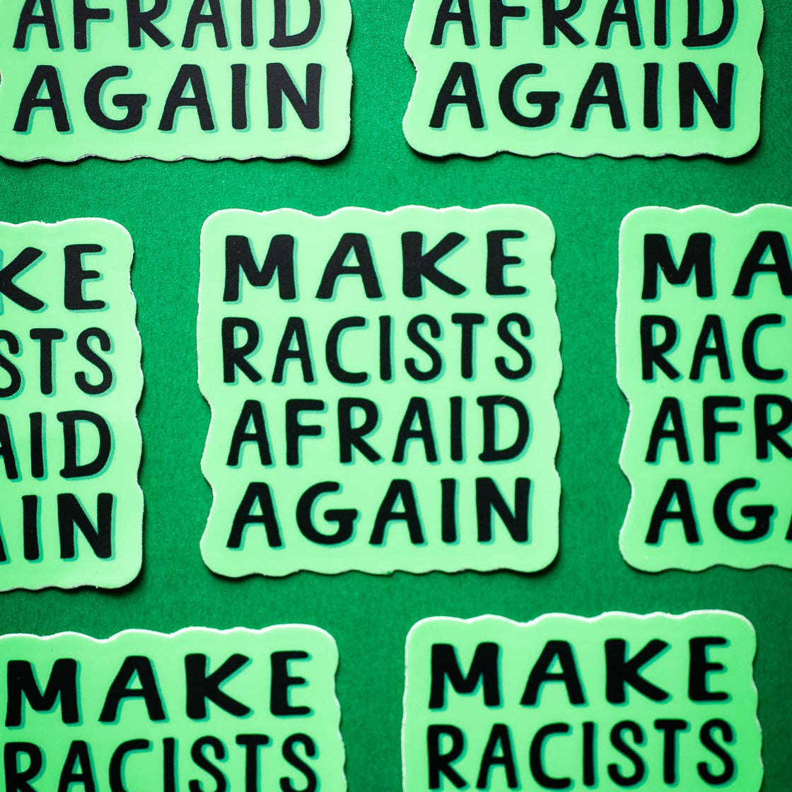 Crafty Queer Studio-Make Racists Afraid Again Sticker-sticker-gather here online