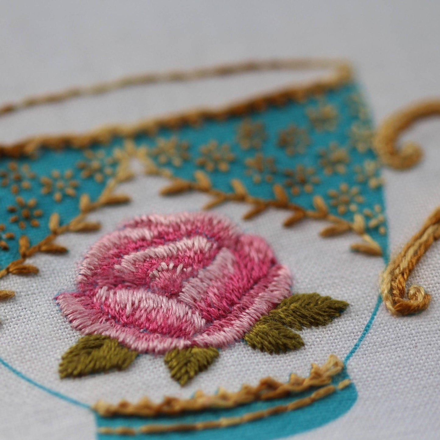 Kiriki Press-Teacup Embroidery Sampler-embroidery kit-gather here online