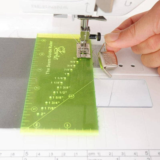 Madam Sew-Seam Guide Ruler & Magnetic Seam Guide Set-sewing notion-gather here online