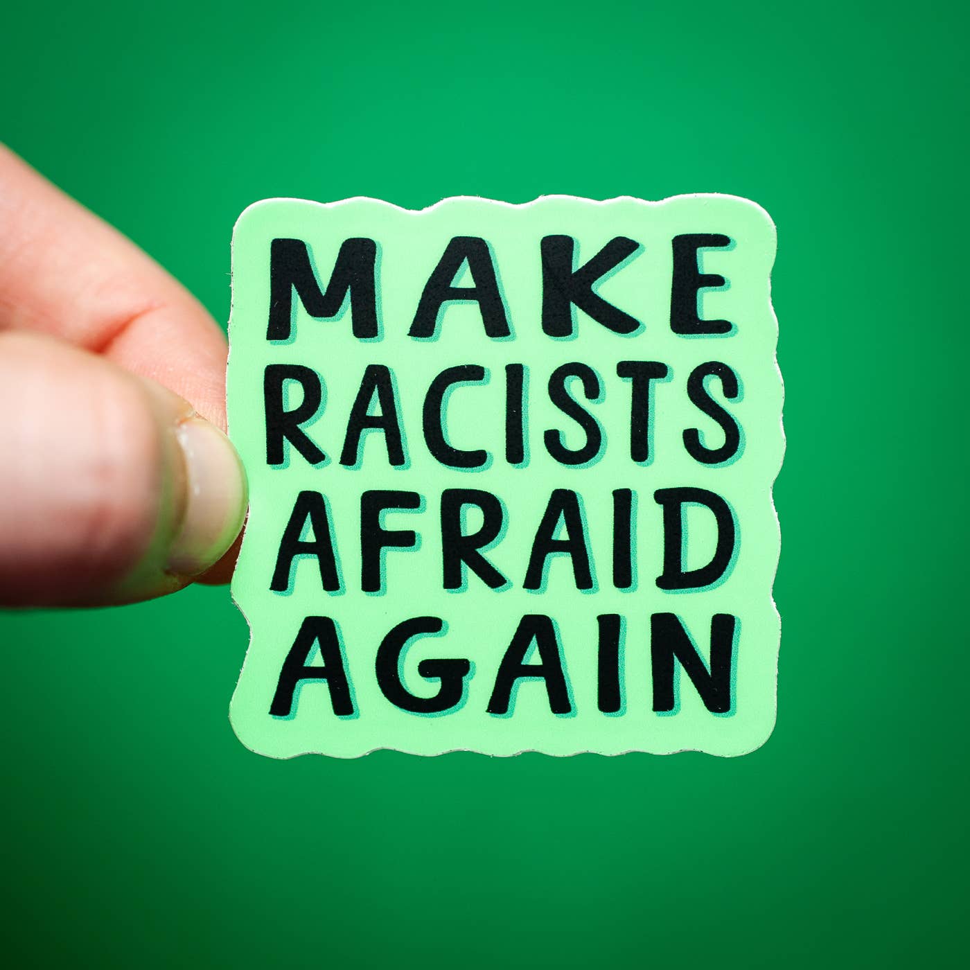 Crafty Queer Studio-Make Racists Afraid Again Sticker-sticker-gather here online