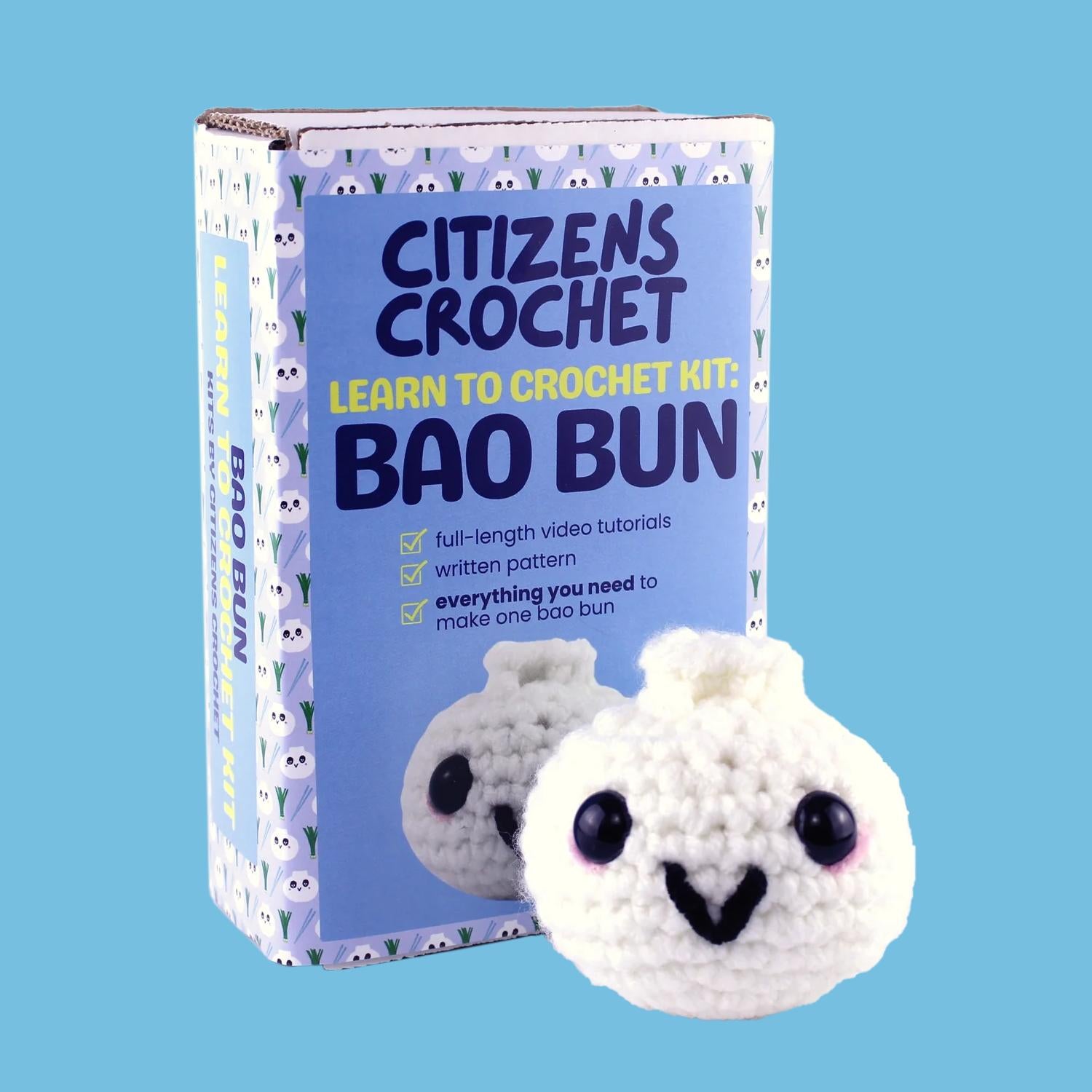 Citizens Crochet-Bao Bun Mini Plush Toy - Beginner Crochet Kit-knitting / crochet kit-gather here online