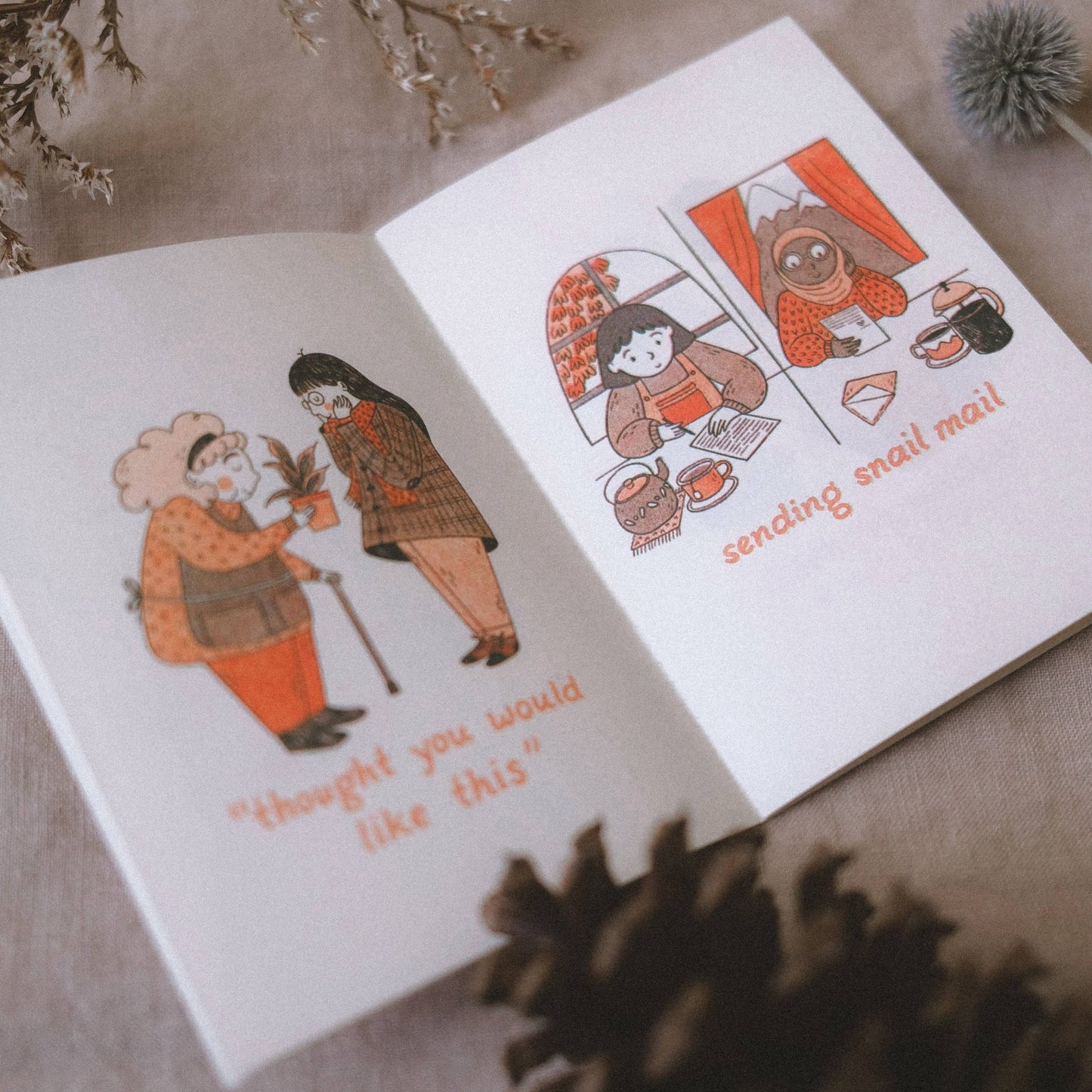 Justine Gilbuena-Did You Eat? Risograph Zine-book-gather here online