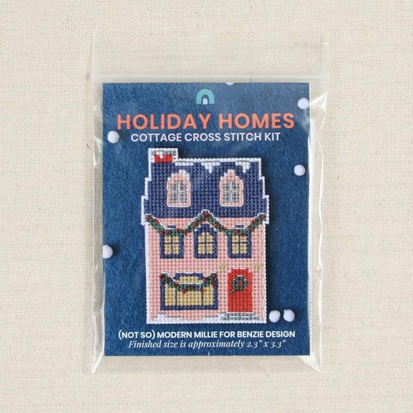 Benzie Design-Holiday Homes Cottage Cross Stitch Kit-xstitch kit-gather here online