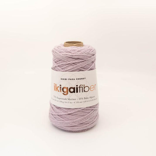 Ikigai Fiber-Chibi Paka Chunky - Cones-yarn-Lilac-gather here online