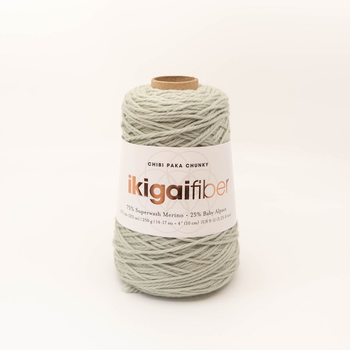 Ikigai Fiber-Chibi Paka Chunky - Cones-yarn-Matcha Latte-gather here online