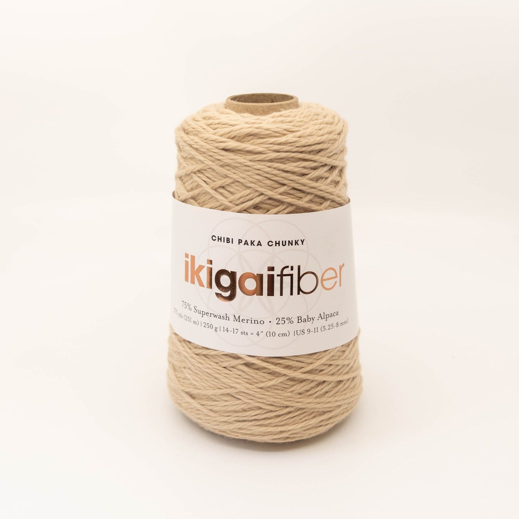 Ikigai Fiber-Chibi Paka Chunky - Cones-yarn-Oatmeal-gather here online