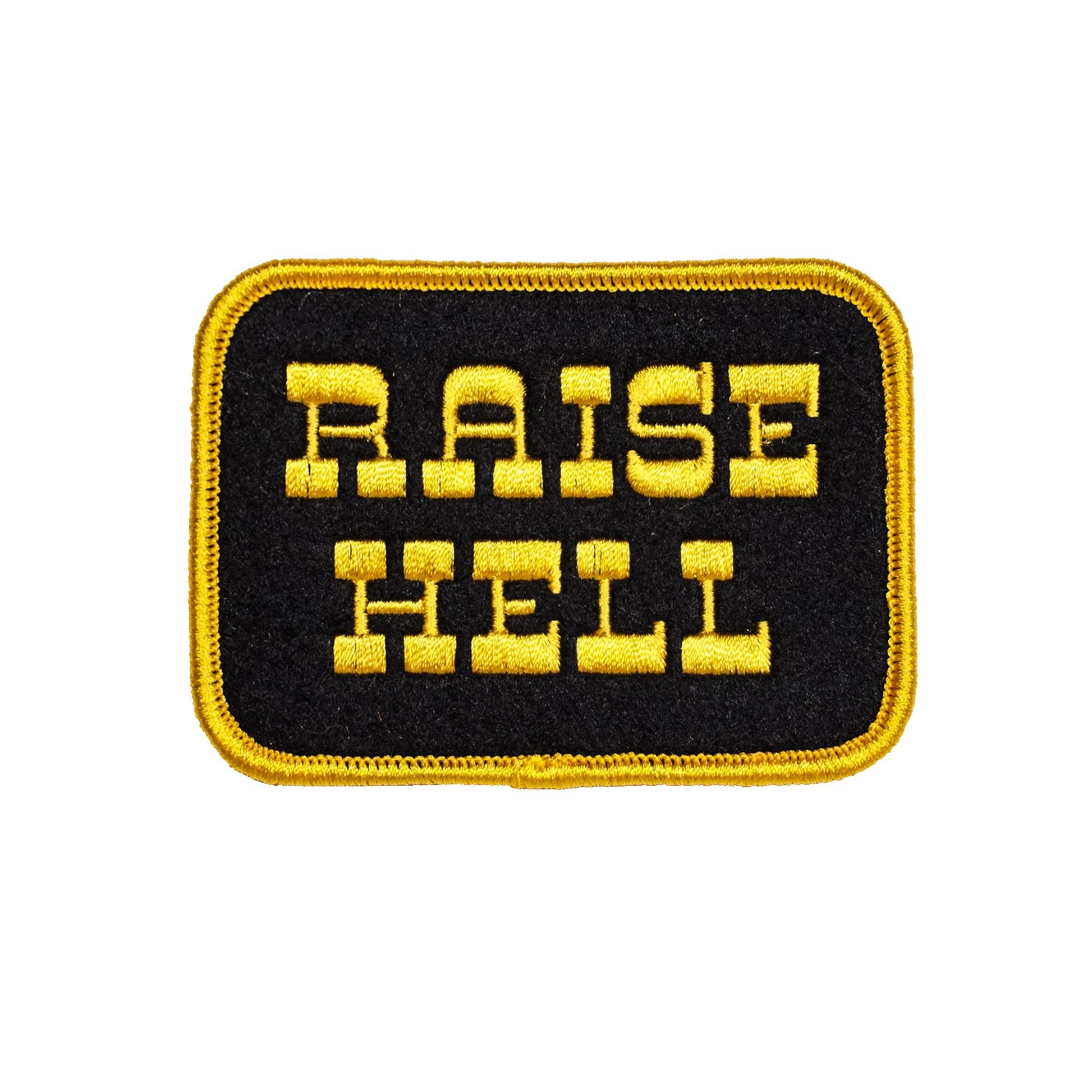 Oxford Pennant-Raise Hell Iron-On Patch-patches + pins-gather here online